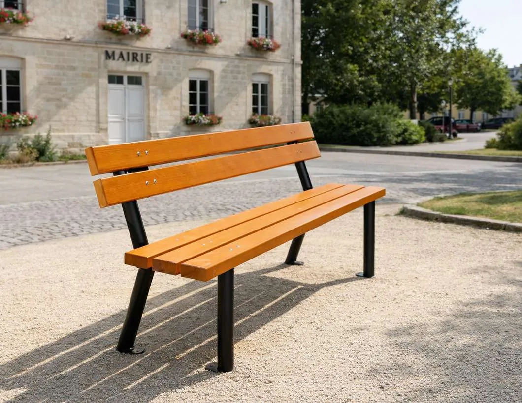 Banc urbain G.L.A bois en épicéa scandinave